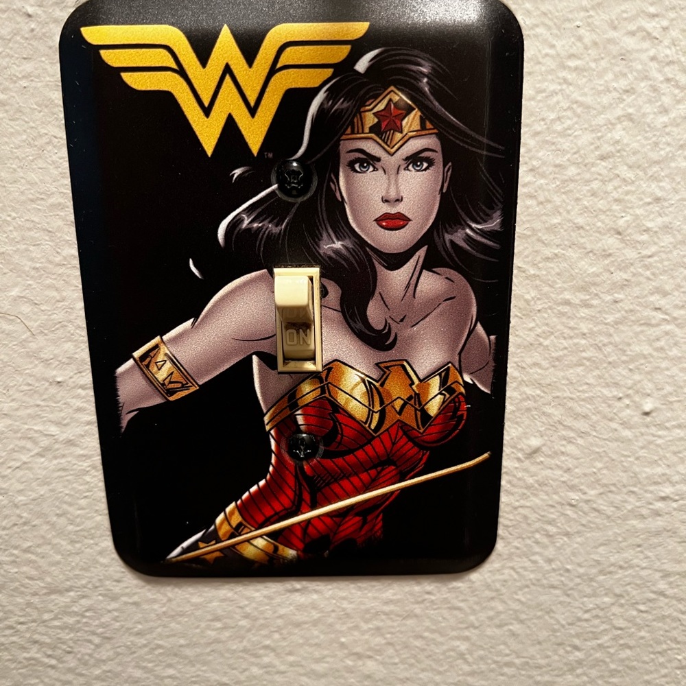 Dc Wonder Woman light switch cover
